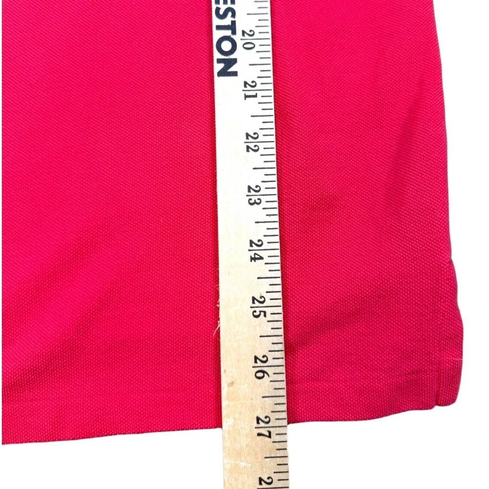 Polo Ralph Lauren Polo Shirt Mens M Pink Custom Slim Fit Cotton Mesh Pony Logo